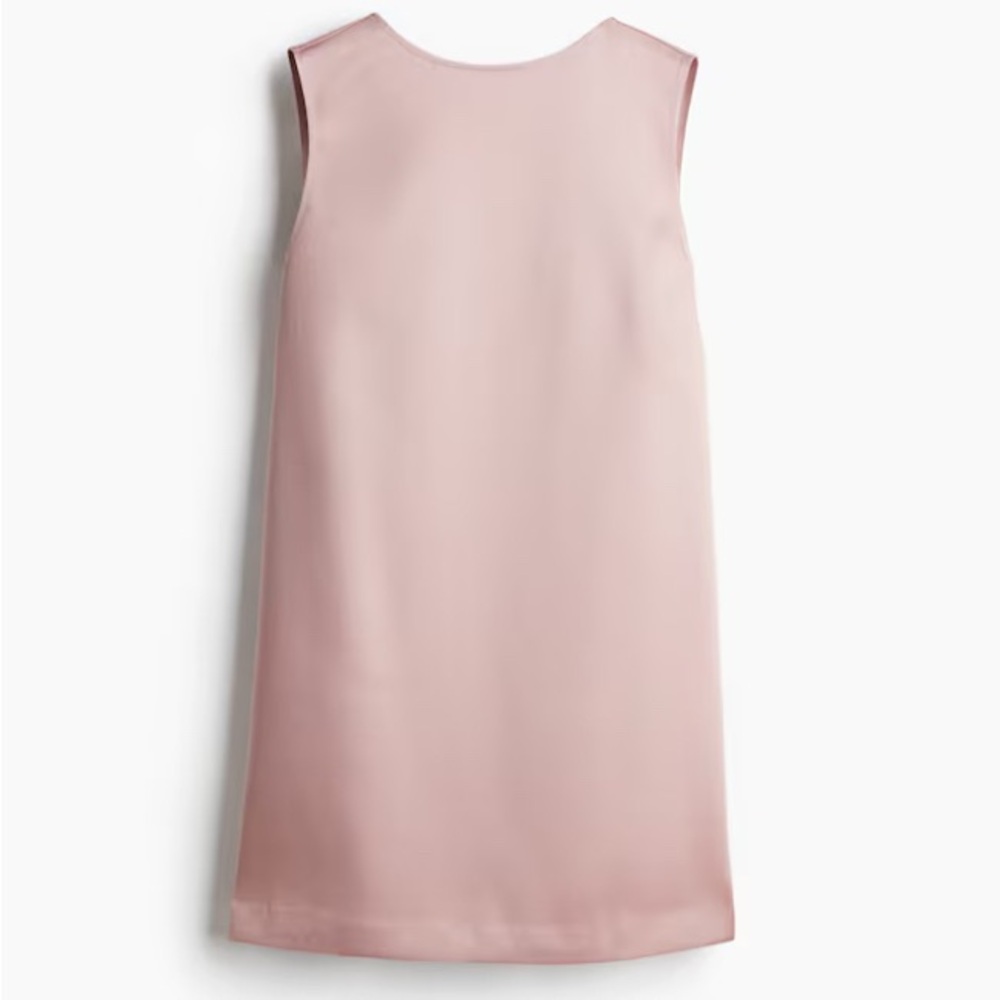 H&M | NWOT Deep-Back Dress in Dusty Pink